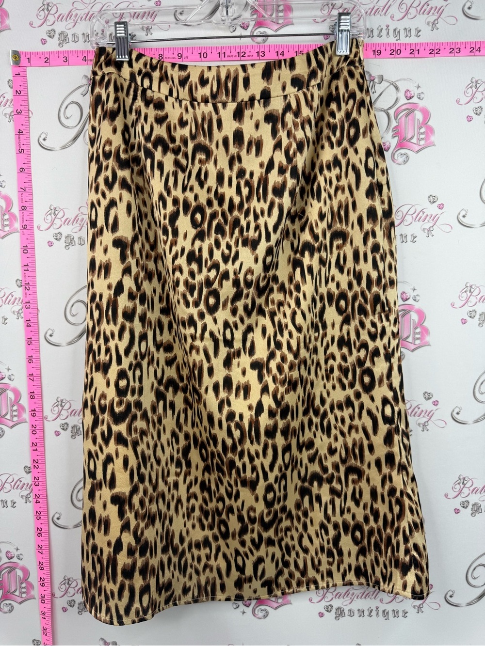 Missguided skirt cheetah Leopard Print Midi Skirt in Tan and Black
